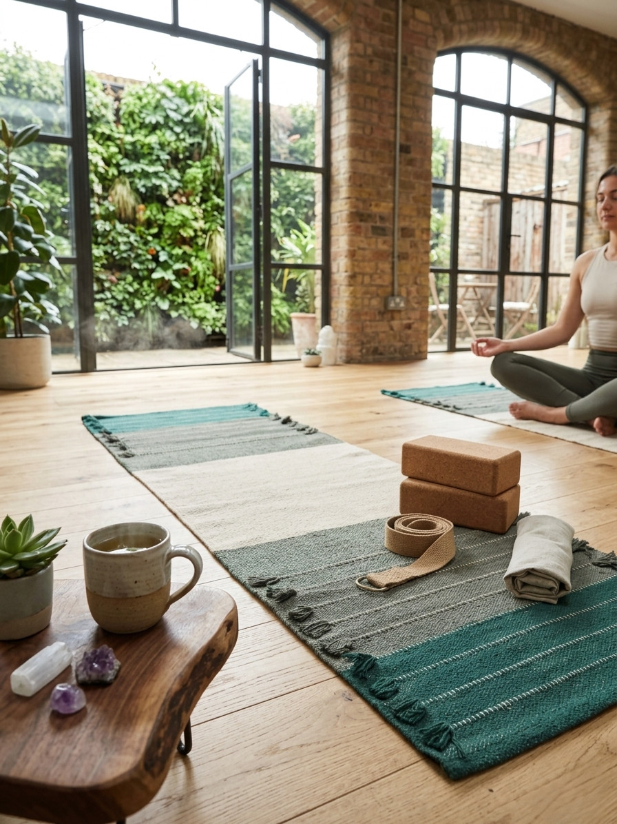 innhom Yoga Mat for Men and Women – Non-Slip Exercise Mat with Carrying Strap