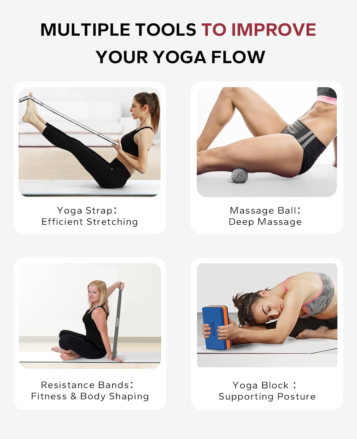 Yoga Blocks 2 Pack – 9X6X3In High-Density EVA Foam with Non-Slip Textured Surfac