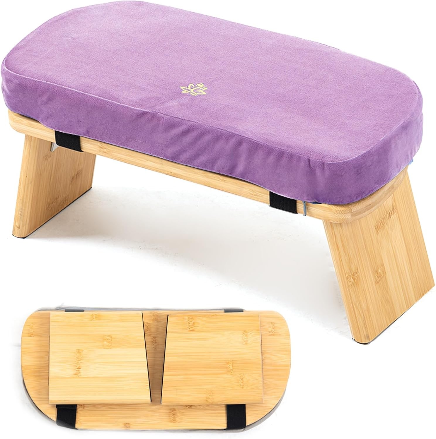 Meditation Bench Bamboo Meditation Stool Folding Kneeling Meditation Bench stool