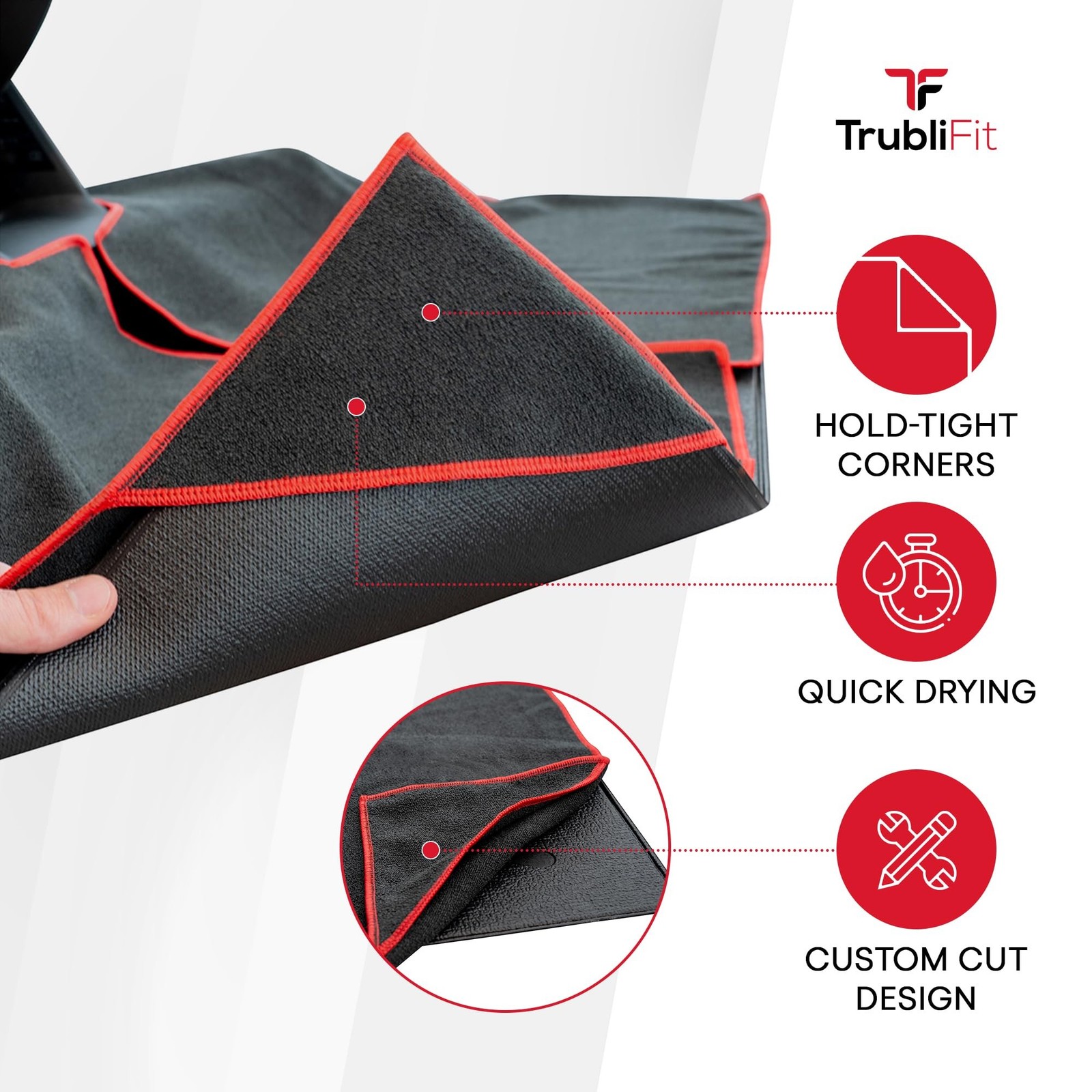 Mat Sweat Towel for the Original Peloton Bike & Bike+ and Cross Training Bike…