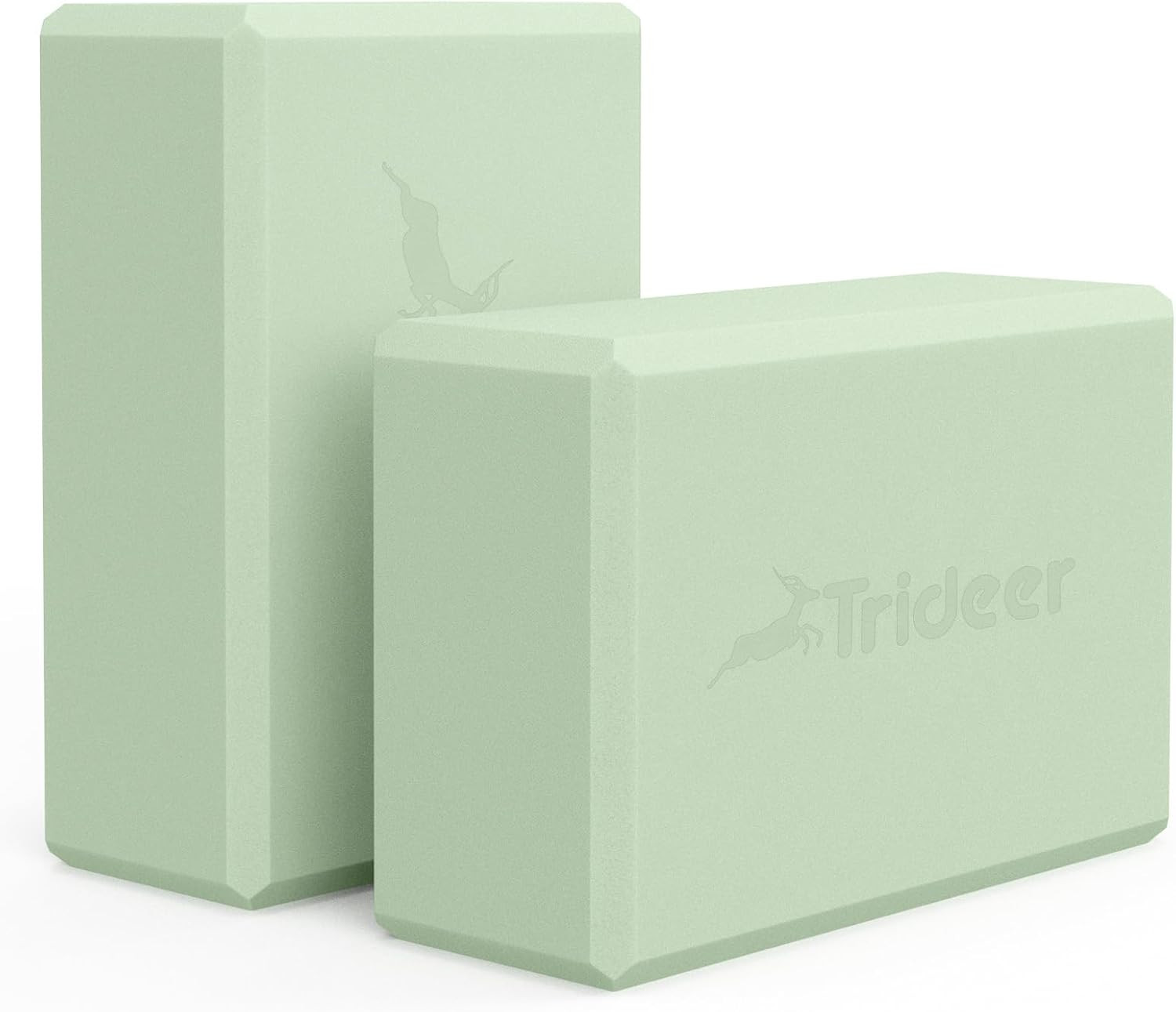 Yoga Blocks 2 Pack, Soft Non-Slip Surface Premium Foam Blocks, Supportive, Light