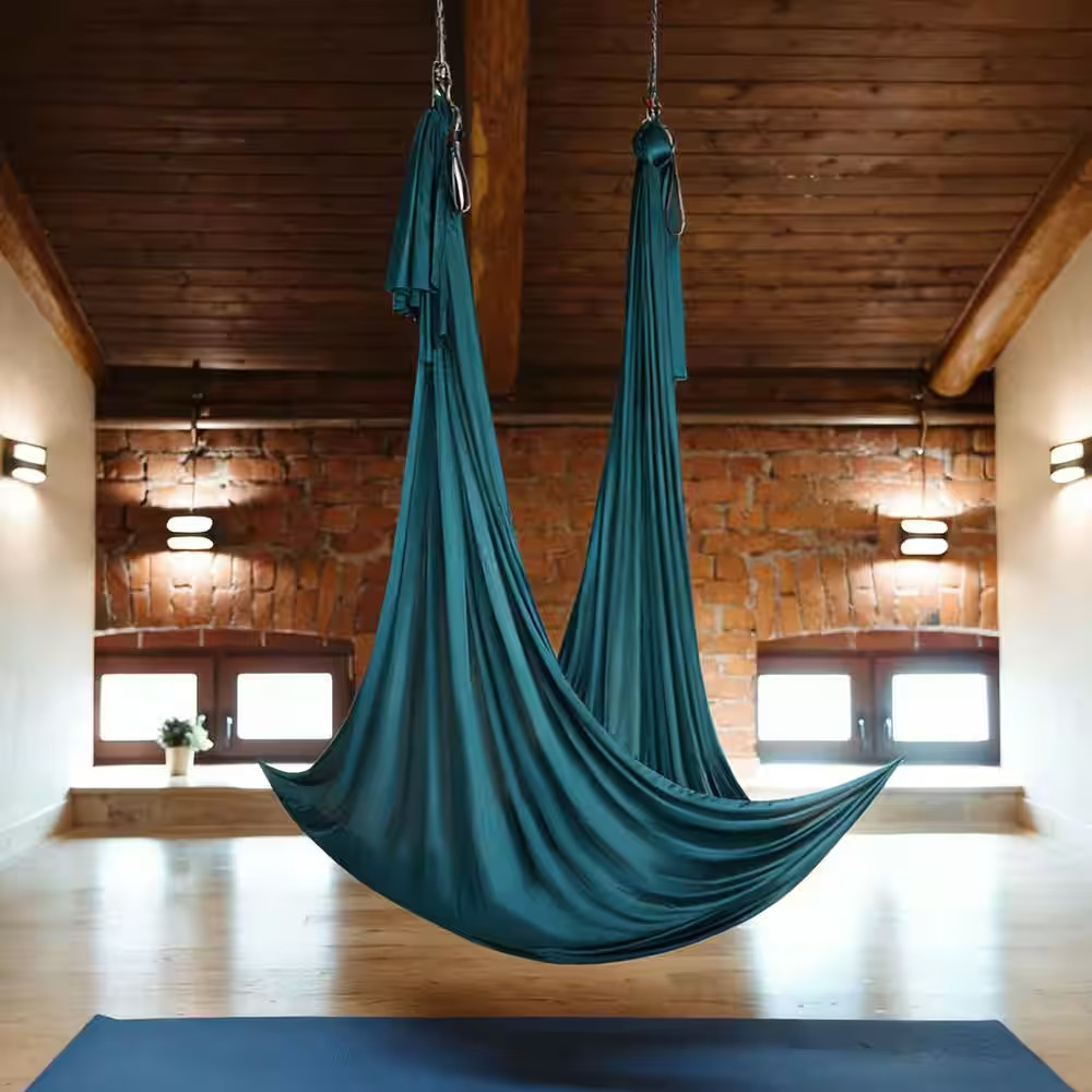 Aerial Silk and Yoga Swing, 11 Yards, Aerial Yoga Hammock Kit with 100Gsm Nylon
