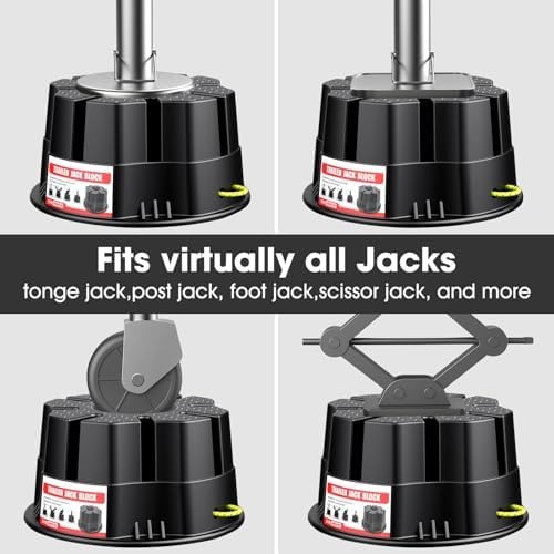 6 »Height Trailer Jack Block, Heavy Duty RV Leveling Blocks 40000 lbs Camper …