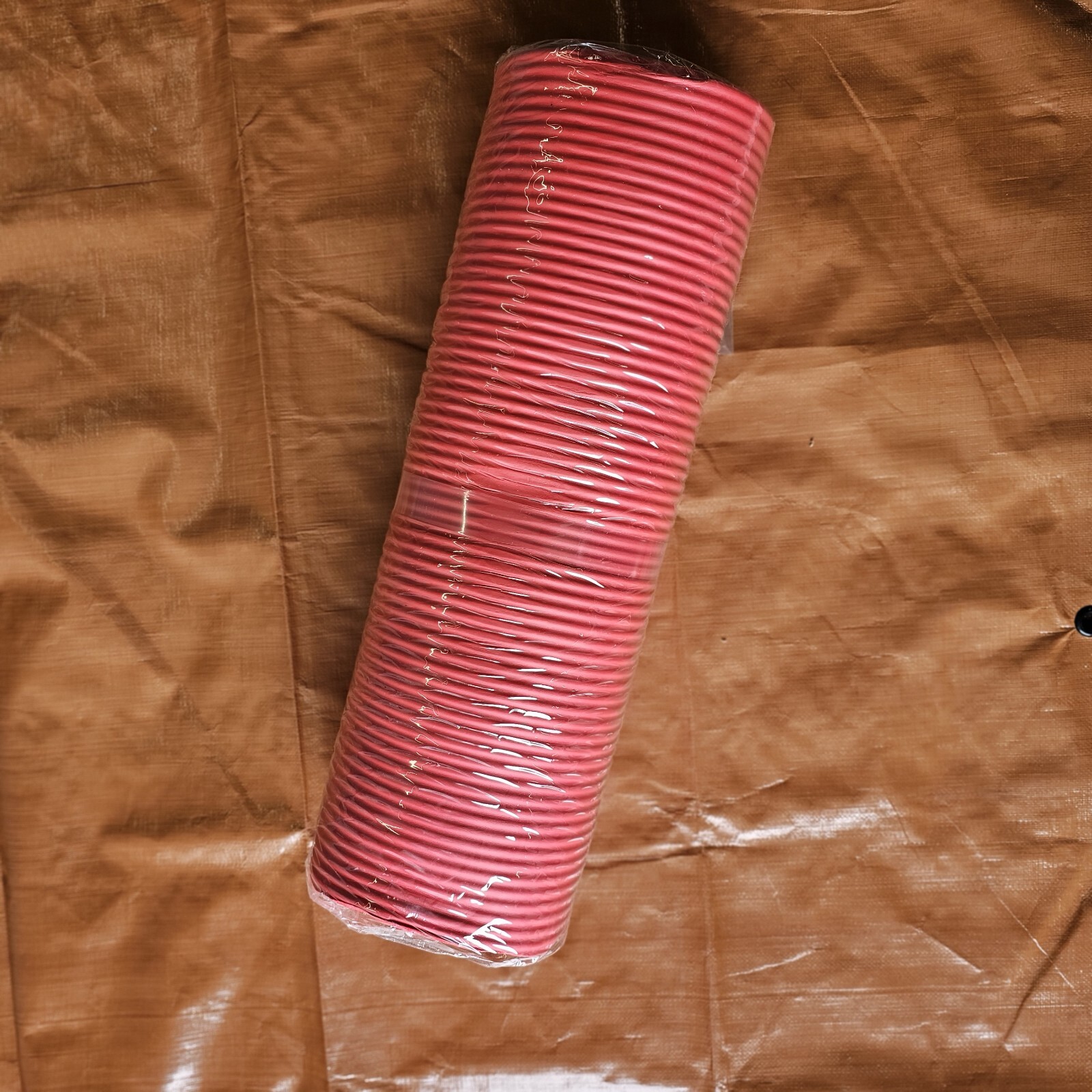 Amazon Basics | 1/2-Inch Extra Thick Exercise Yoga Mat W/Carrying Strap | Red