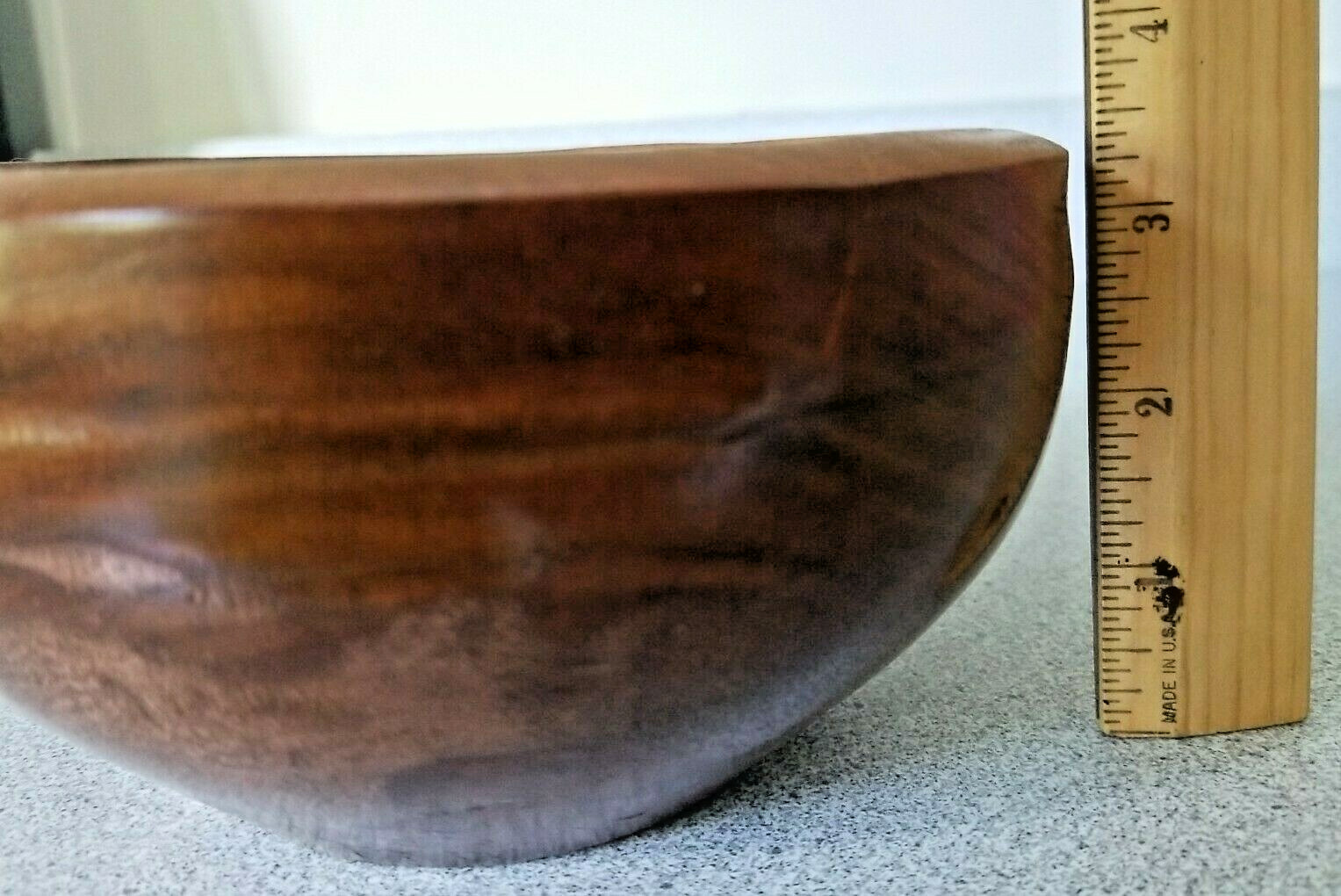 Original carved PINE BOWL with COPPER INLAY & WASH! 7.5&Prime; x 3.75&Prime; energy healing