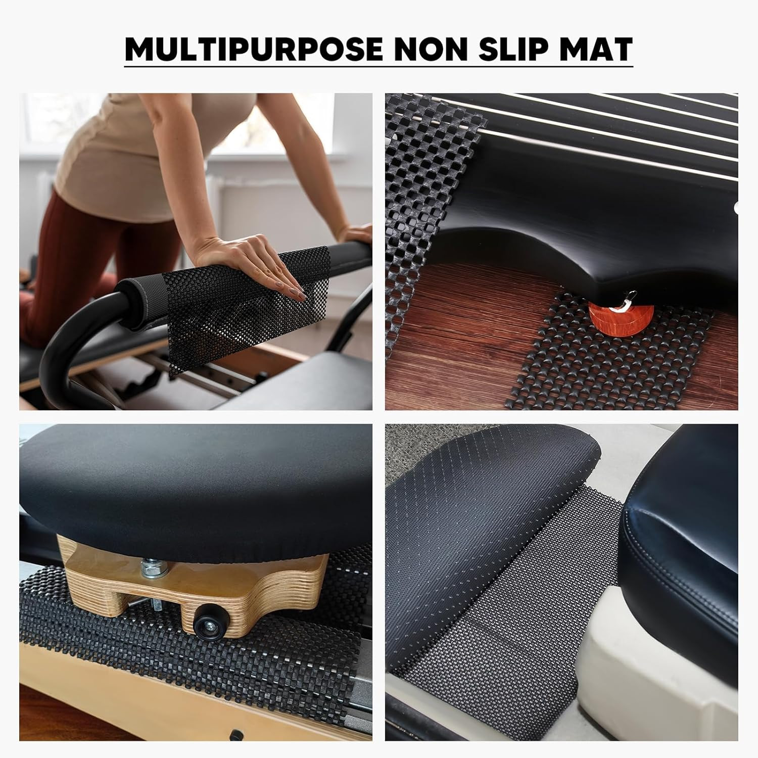 Pilates Non-Slip Mat Gripper Pads for Reformer Workouts – Anti-Skid Design