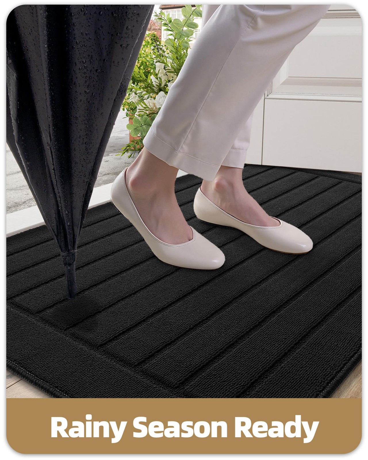 Doormat Indoor 50x90cm – Machine Washable, Non Slip and Absorbent Schmu…