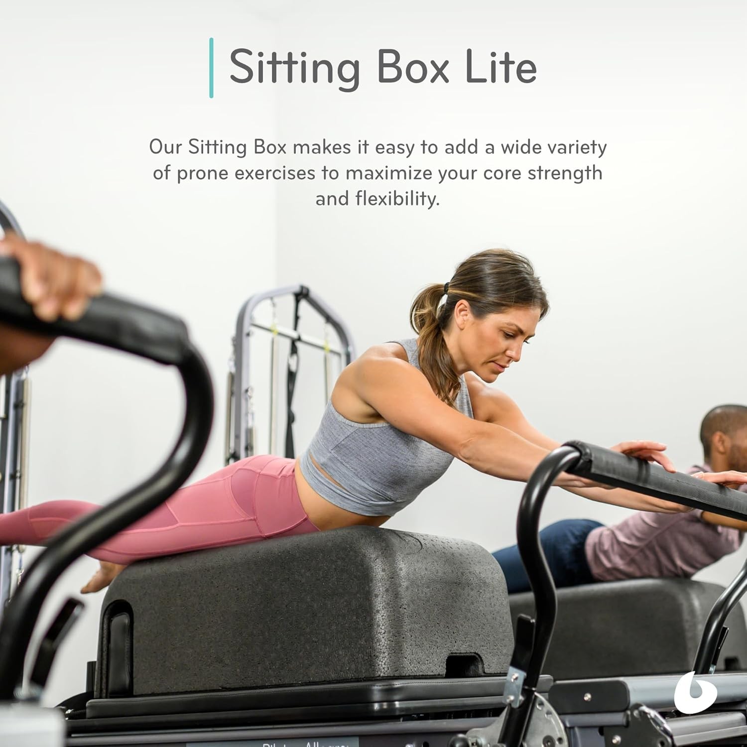 Pilates Sitting Box Lite Foam Non-Slip Fits Balanced Body Reformer