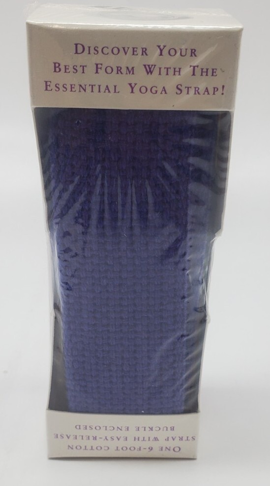 Livingarts 6ft YOGA STRAP Extend Your Reach STRETCHING – PURPLE Cotton