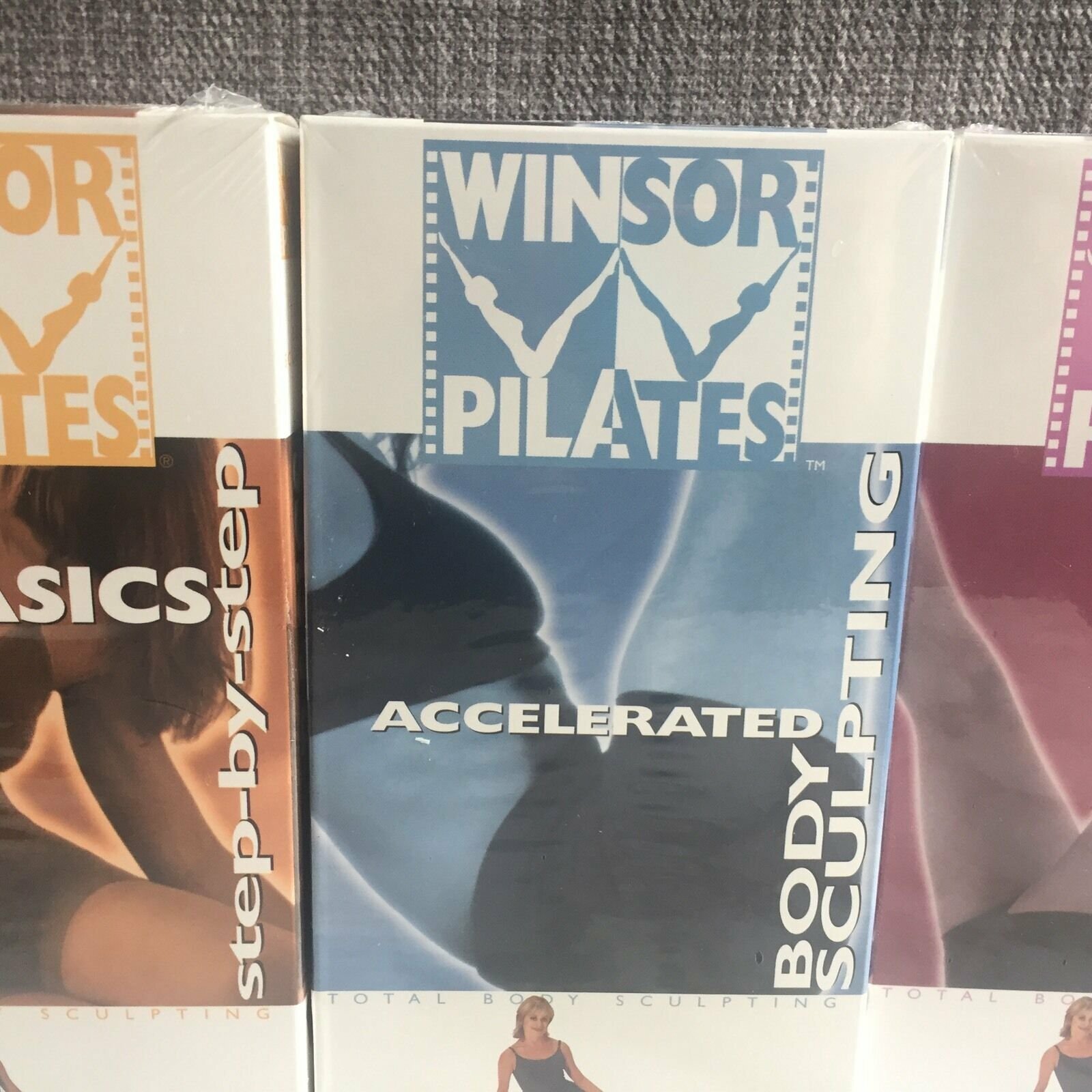 Windsor Pilates Total Body Sculpting VHS Tapes BRAND NEW SEALED Set of 3