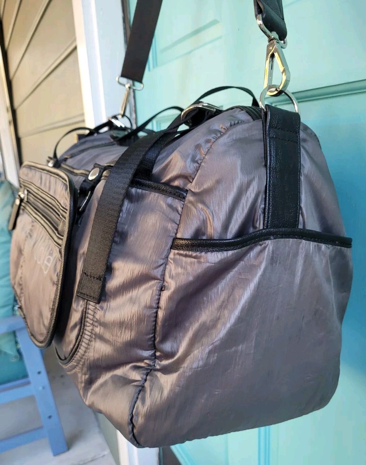Lole Duffle Yoga Bag, With Shoulder Strap Slate Gray 18x7x11