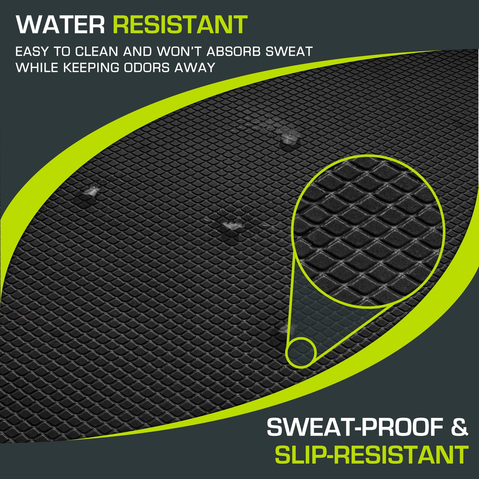 ProSource ps1036bprblack Balance Pad – Non-Slip Foam Mat and Knee P…