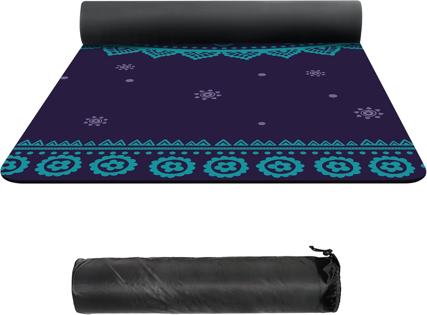 Suede TPE Yoga Mat High Density Non Slip Yoga Mats with Carrying Bag,72&Prime;X32&Prime; Ext