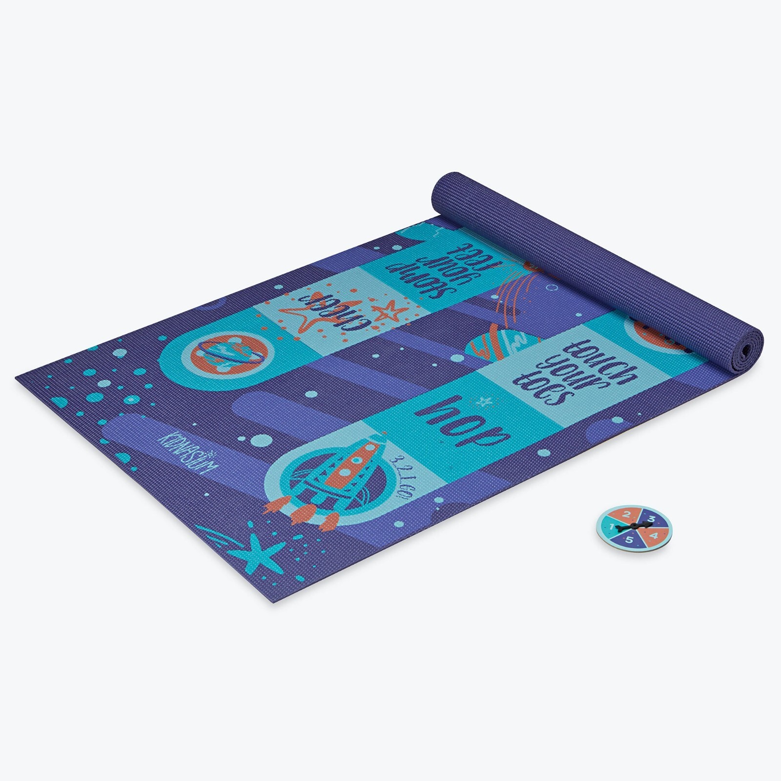 Kidnasium Kids Yoga Mat – 60” x 24” Yoga Mat for Kids Oriented 3mm Thick