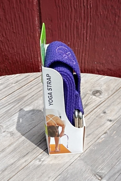 Gaiam 6 Foot Yoga Strap Blue New In Box Stretch Exercise Fitness Strap