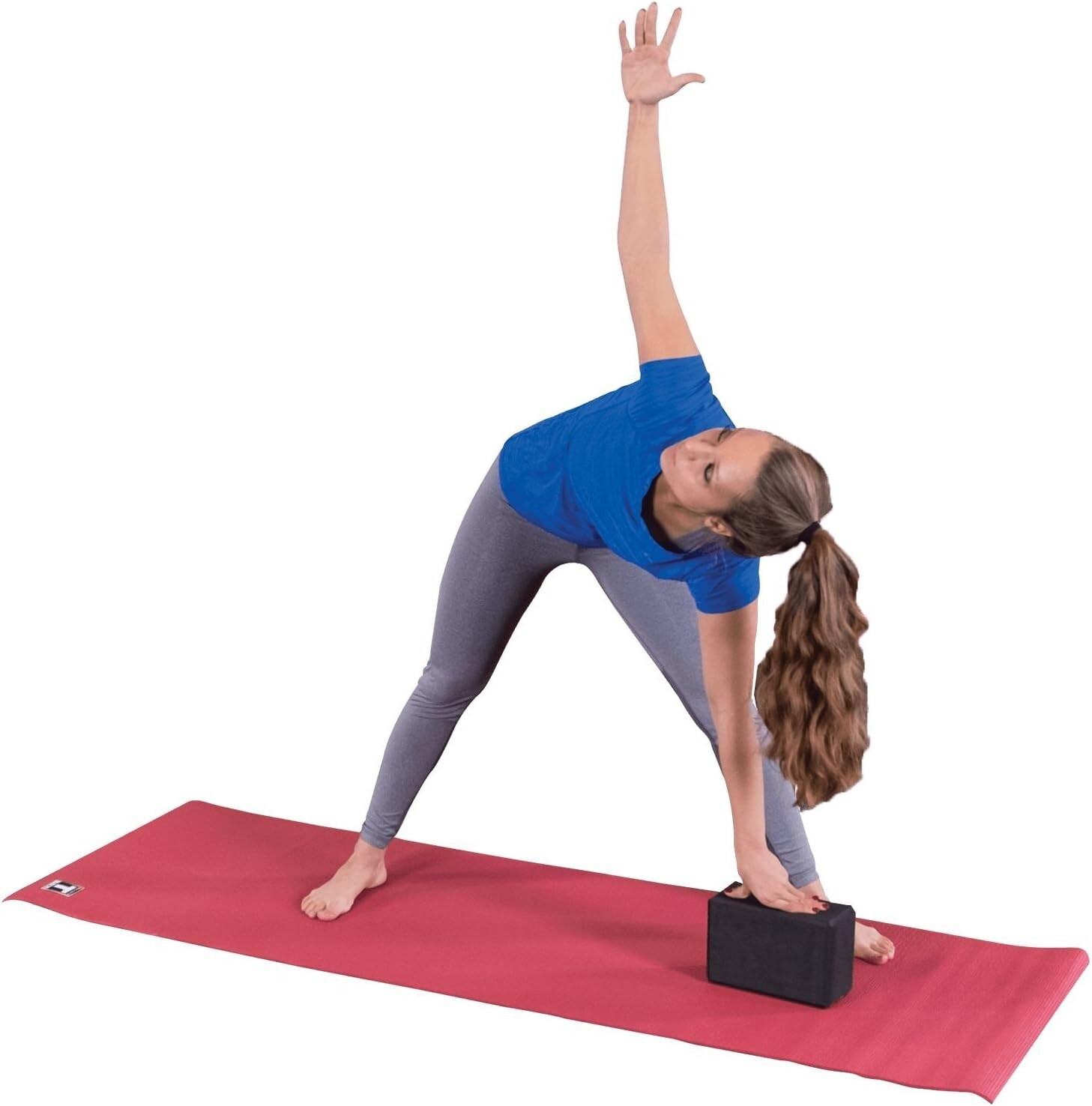 Body-Solid Tools Yoga Block – High-Density Foam Blocks for Yoga, Pilates
