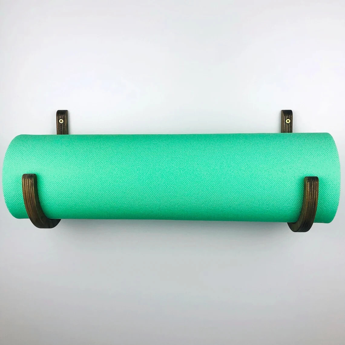 Plywood Yoga Sport Gymnastics Mat Hook Home Gym Storage Wall Holder Foam Roller