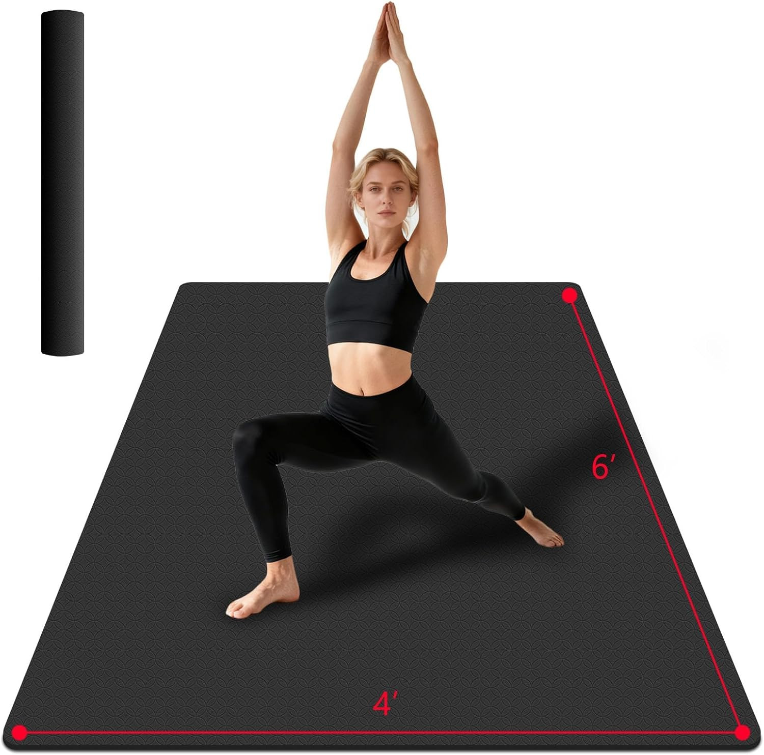 Extra Large Yoga Mat Thick Exercise Mat for Men and Women, Non-Slip, Durable Wor