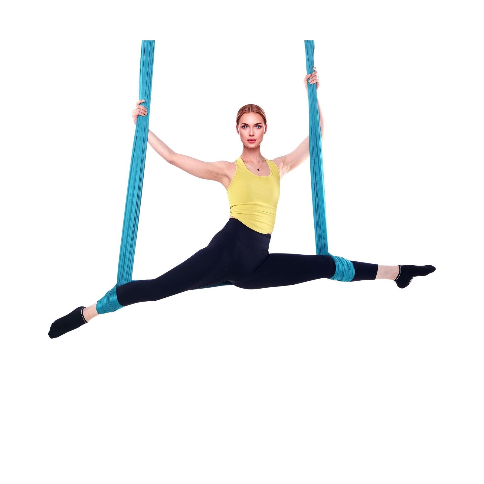 VEVOR Aerial Silk & Yoga Swing, Aerial Yoga Hammock Kit with 10… FAST USA SHIP