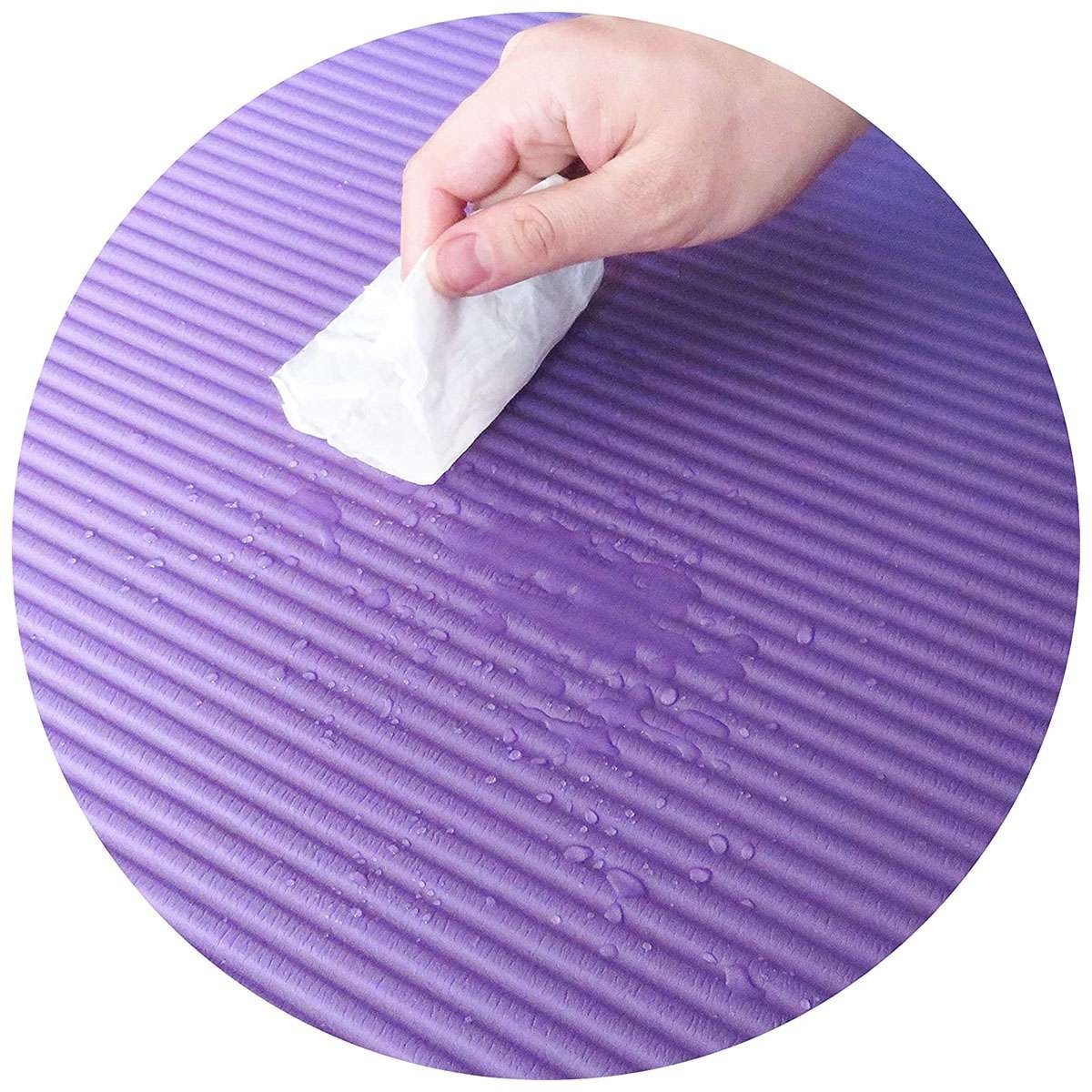 2pcs Thick 15mm Yoga Mats Exercise Gym Fitness Mat Non-Slip With Carry Strap US