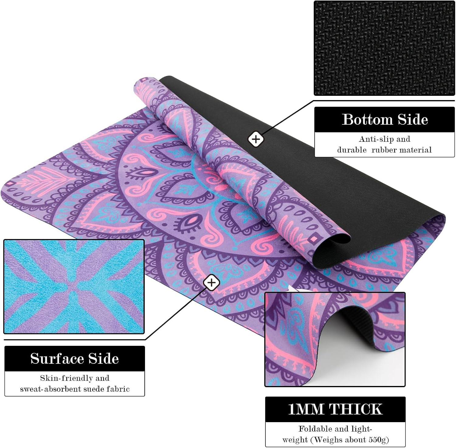 Pilates Reformer Machine Mat, Non Slip Pilates Reformer Cover Lightweight Foldab