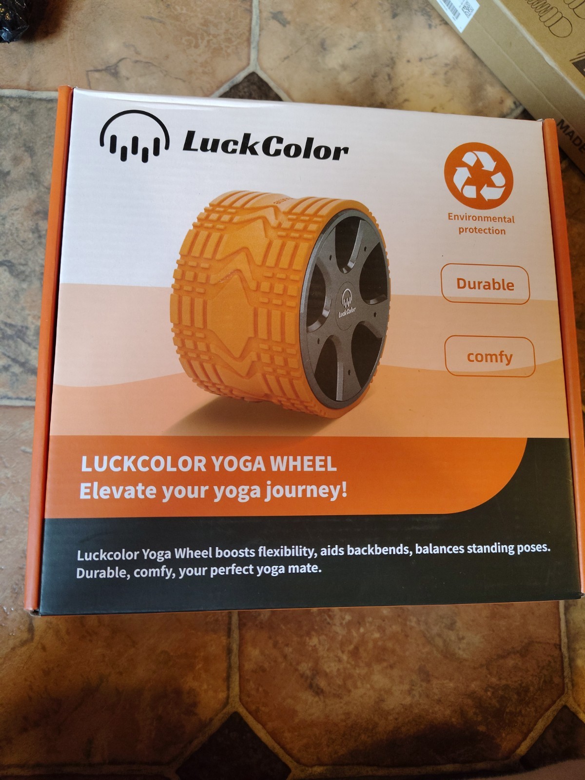 BRAND NEW – LUCKCOLOR Yoga Wheel – Light Blue