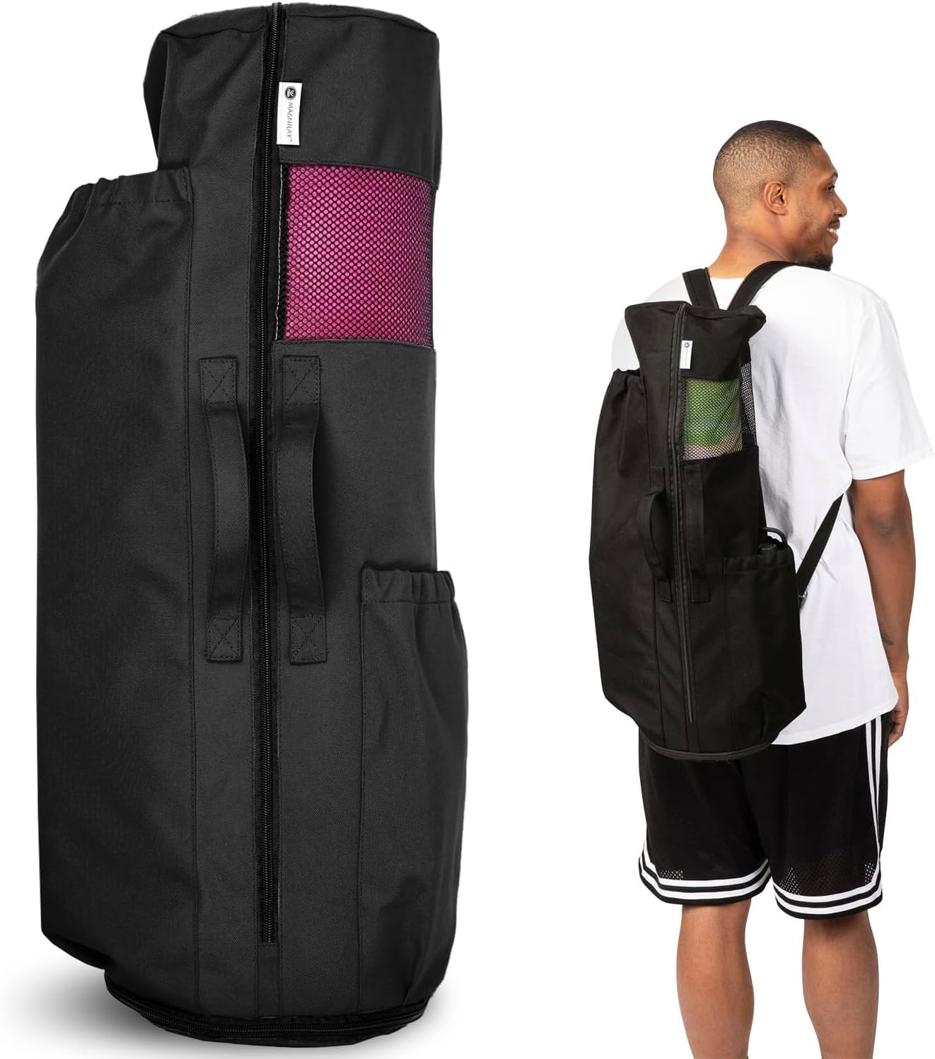 MAGNILAY Yoga Mat Bag – for Women and Men, Yoga Mat Carrier, Fits Mats Blocks an