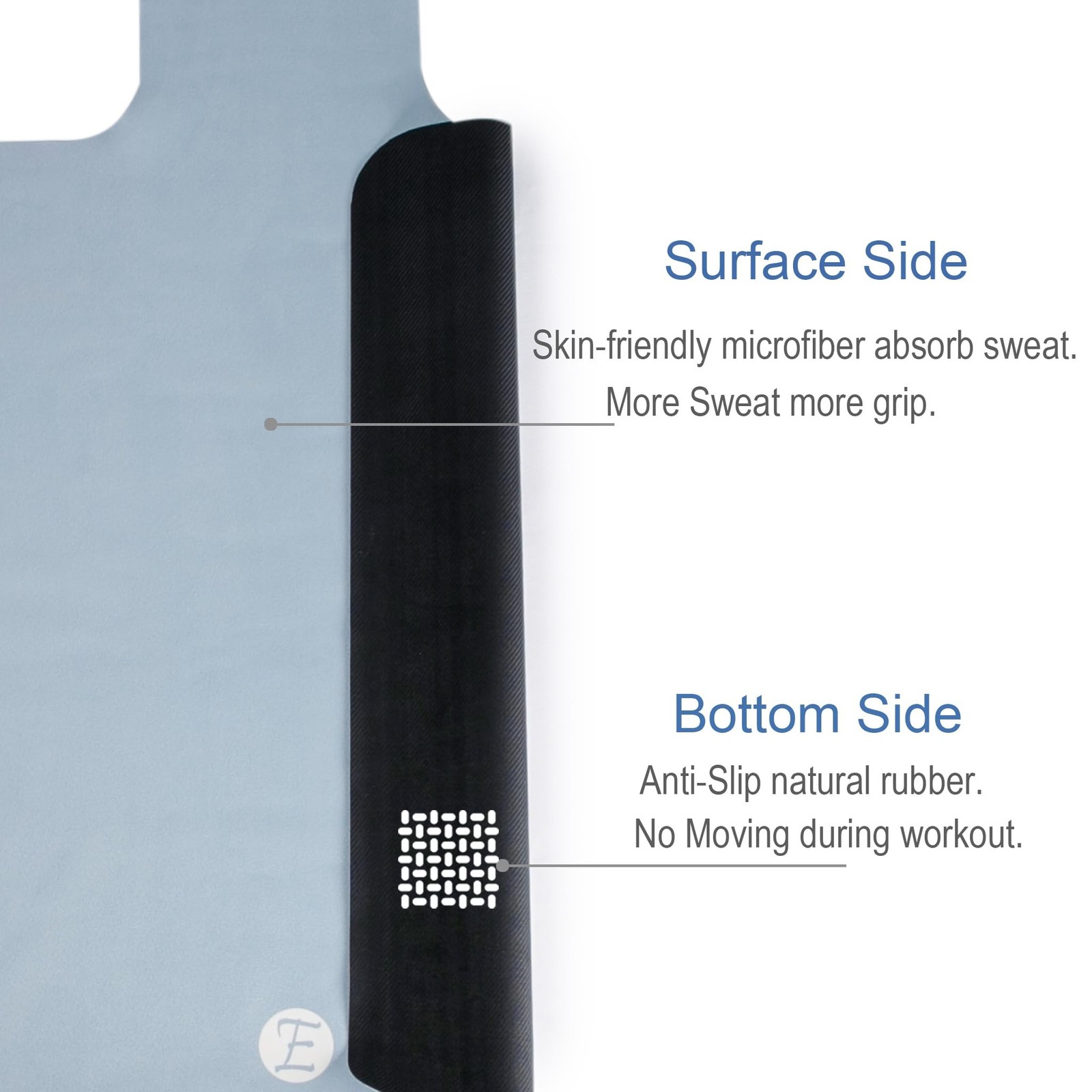 Echome Non-Slip Pilates Reformer Mat with Mesh Bag & Shoulder Covers – Swe