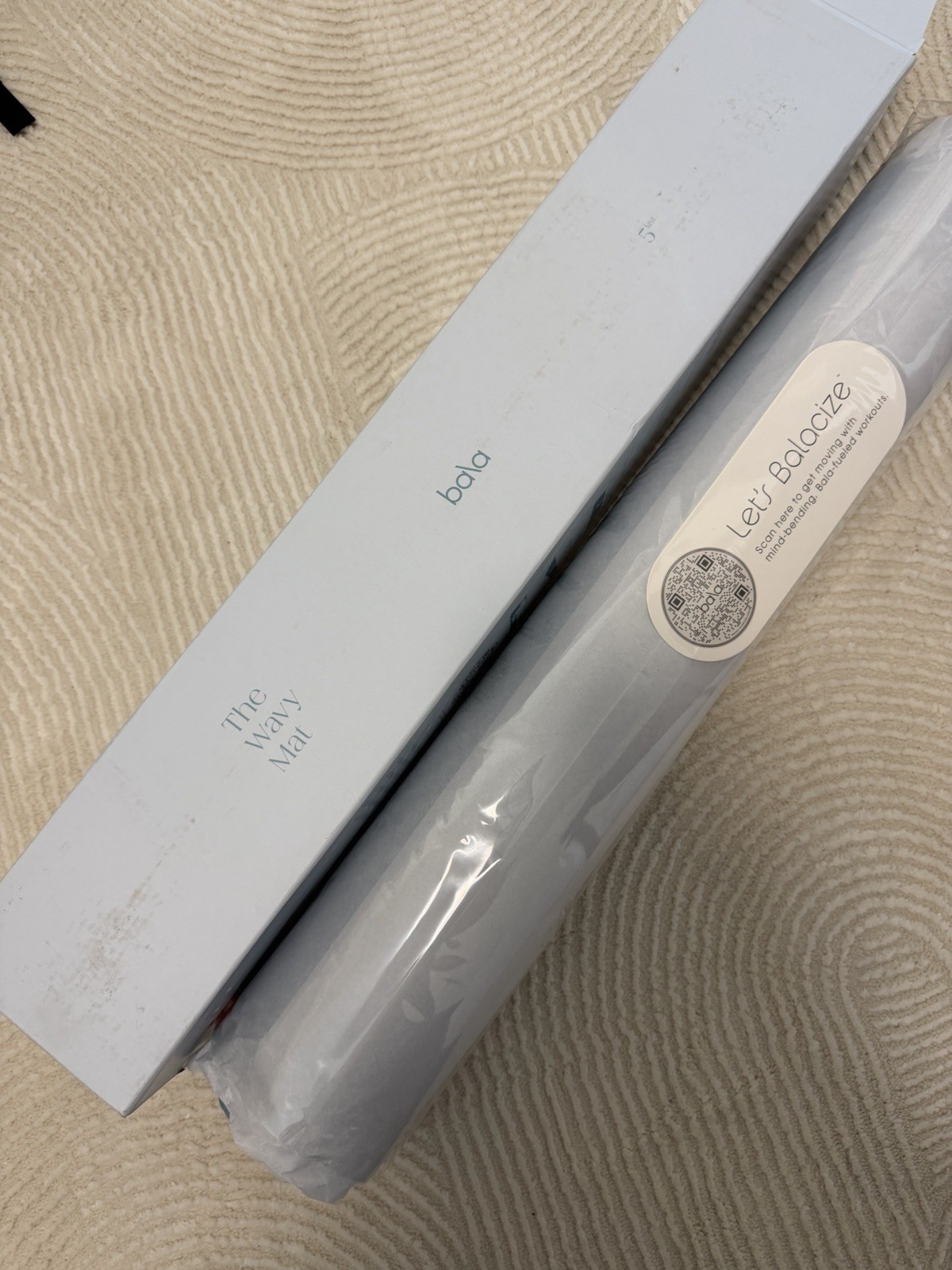 Bala The Wavy Mat Yoga Mat Sea 5mm Non-Slip Antimicrobial Waterproof