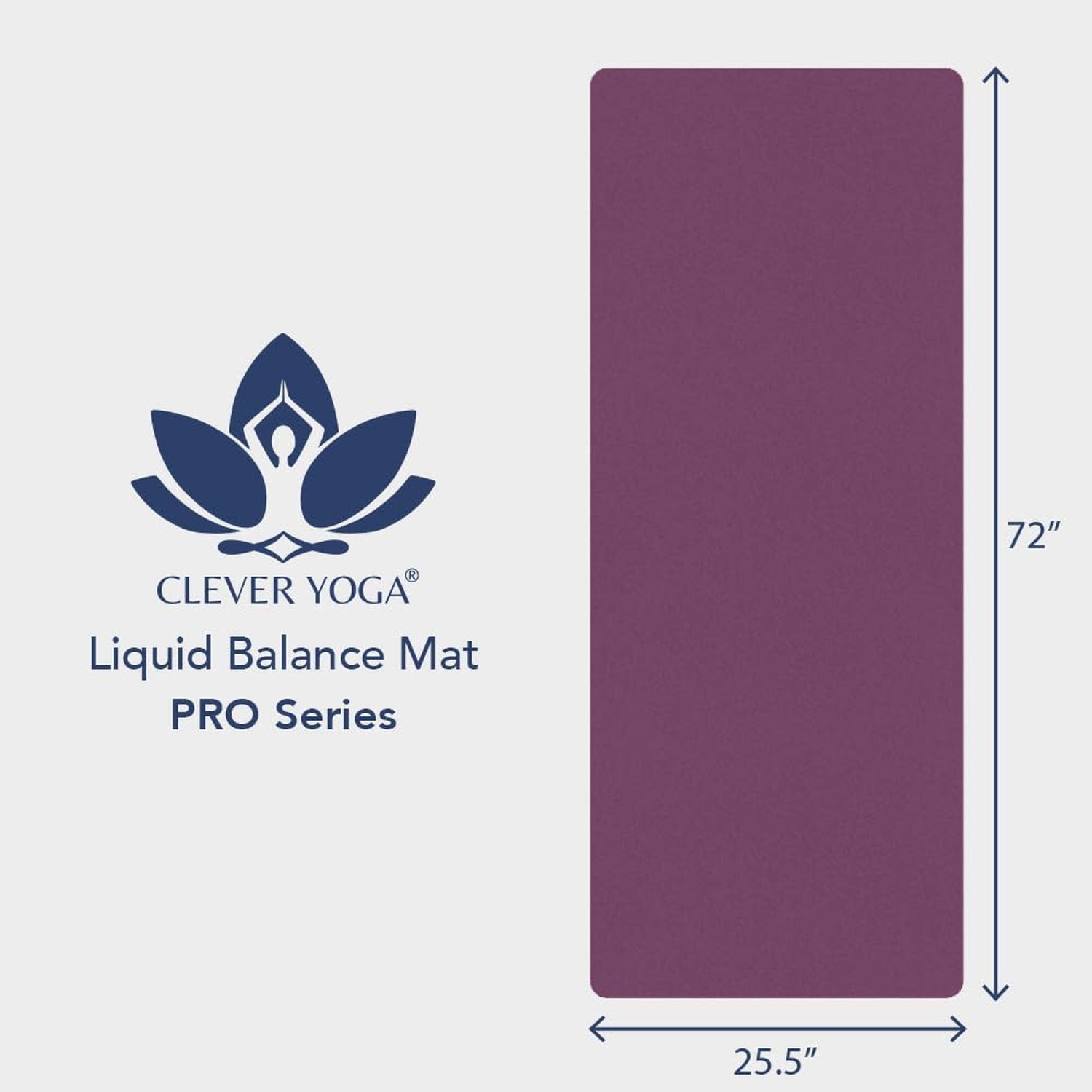 Premium Clever Yoga Mat – Extra Long Yoga Mat Suitable For All Yoga Types – W…