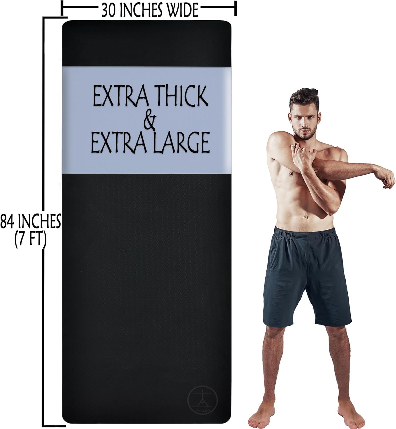 Extra Thick Yoga Mat Wide & XL-Our 10mm Extra Large Yoga Mat Thick Extra Wide