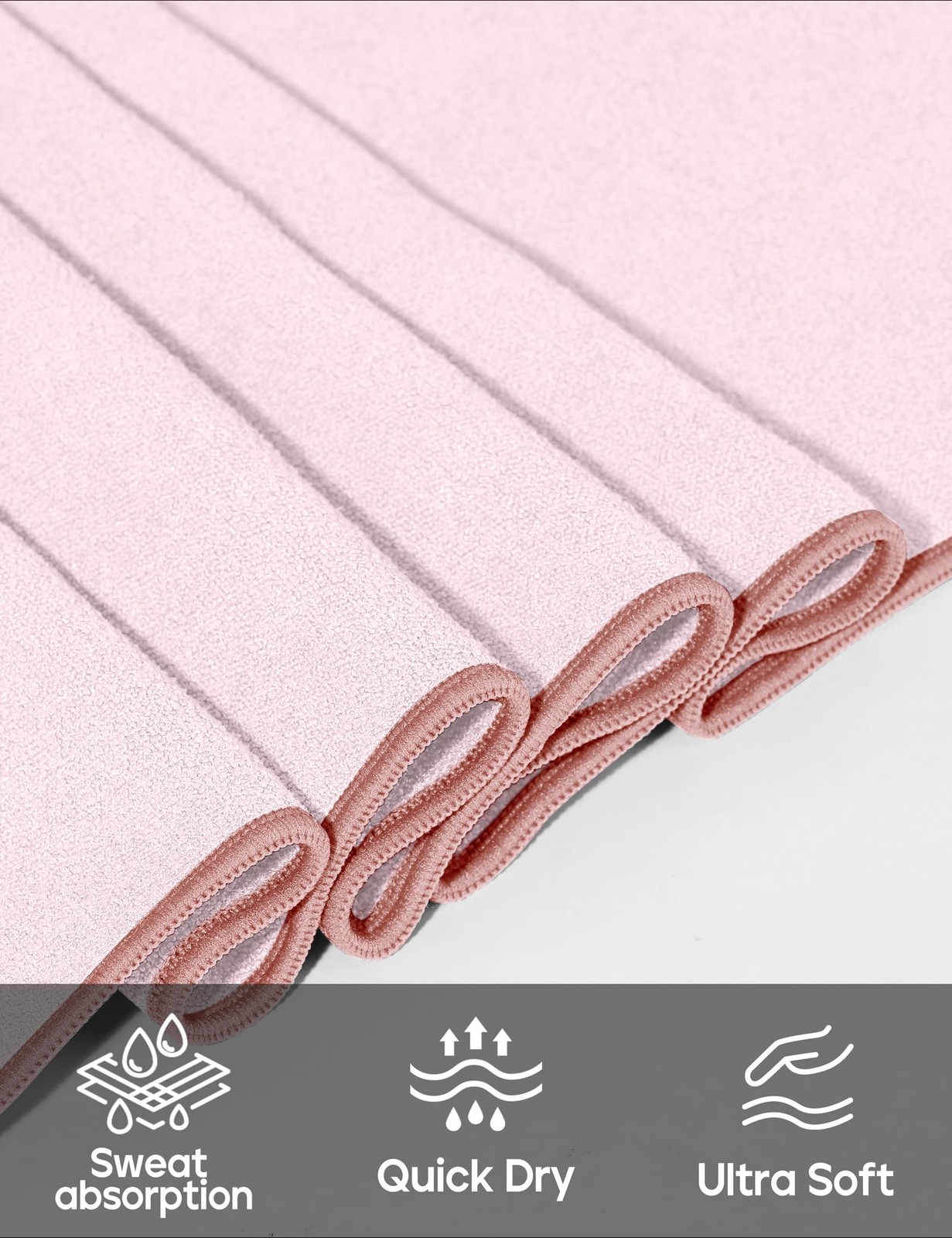 Yoga Mat Towel Non Slip for Hot Yoga Towel with Silicone Grip & Free Spray