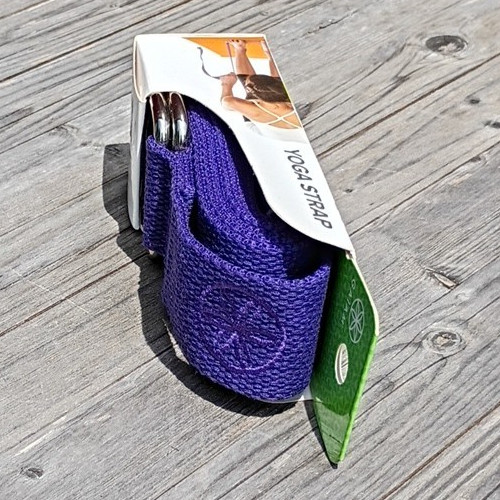 Gaiam 6 Foot Yoga Strap Blue New In Box Stretch Exercise Fitness Strap