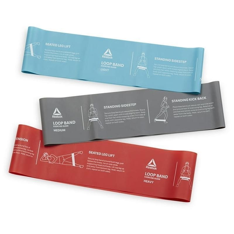 Durable 3-Pack Resistance Bands Loop Training Fitness Home Workout Guide
