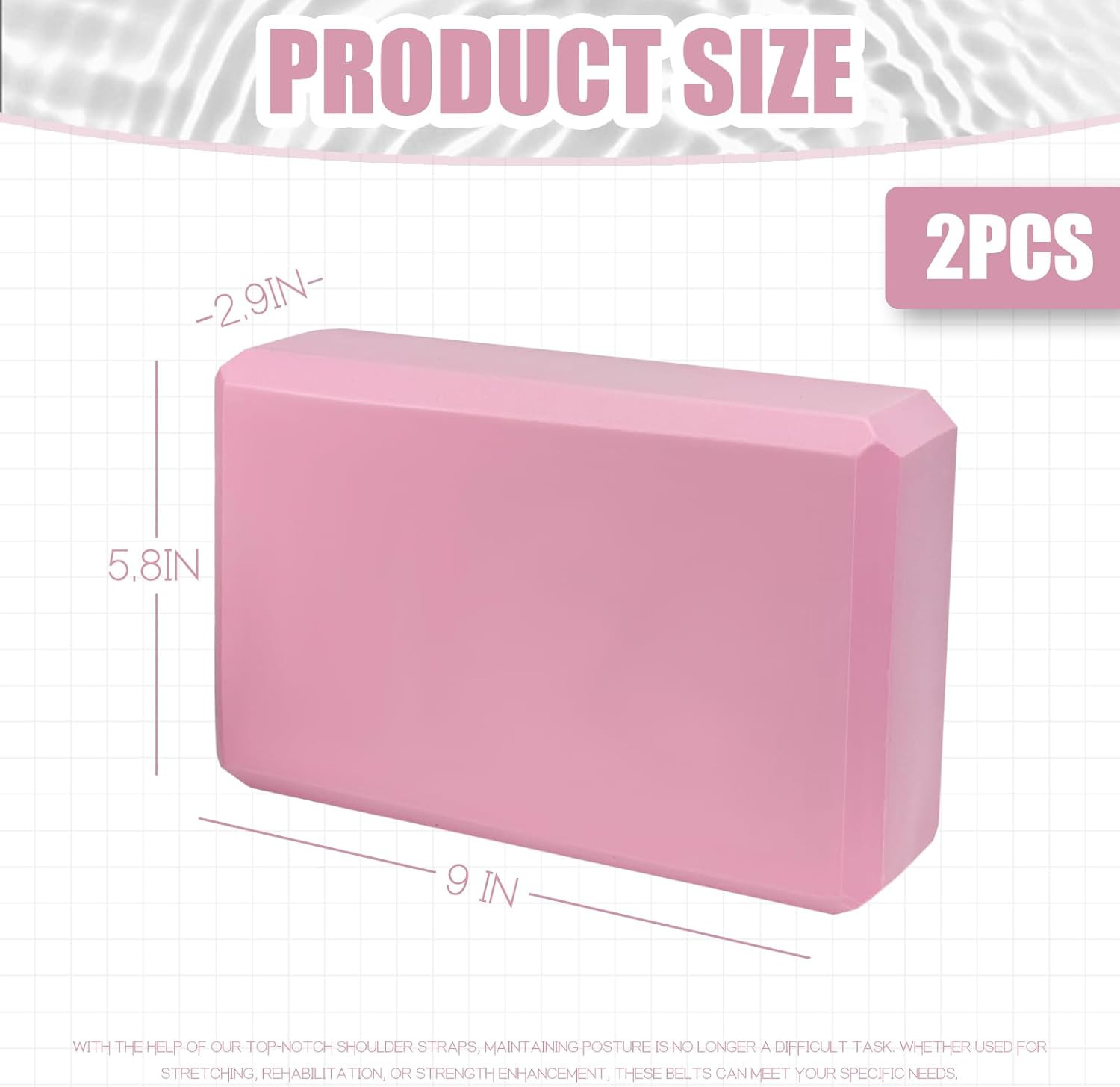 Pcs Yoga Blocks, « X6&Prime;X3 » Foam Blocks Yoga Props for Pilates Stretching and Medit