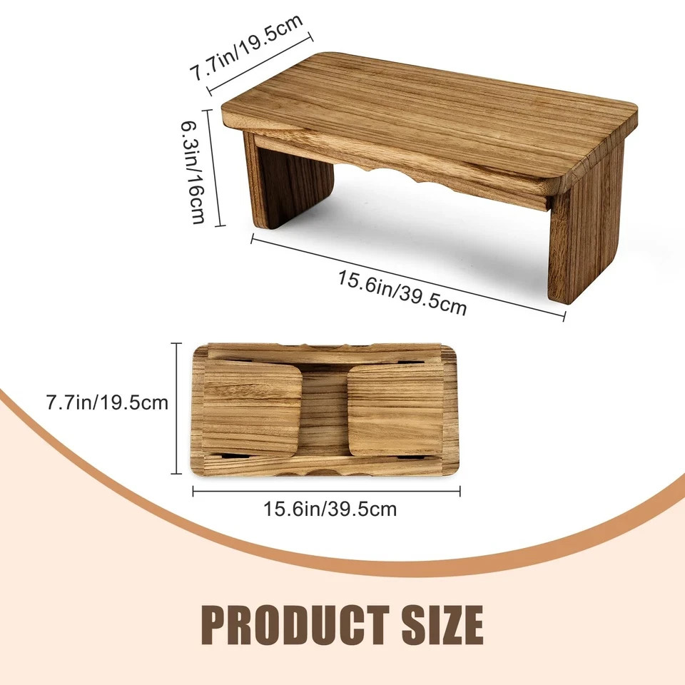 Meditation Bench – Yoga Bench,Wooden Zen Meditation Stool Kneeling Bench for …