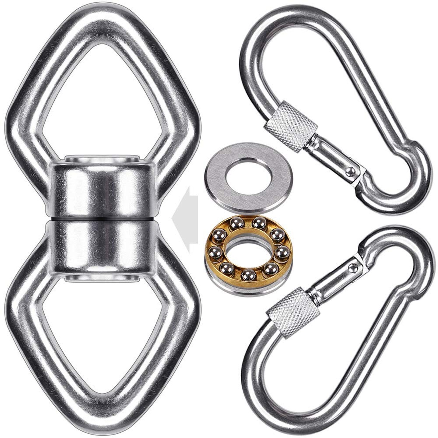 BeneLabel Swing Swivel with 2 Carabiners, 770LB Capacity, Safest Rotational D…