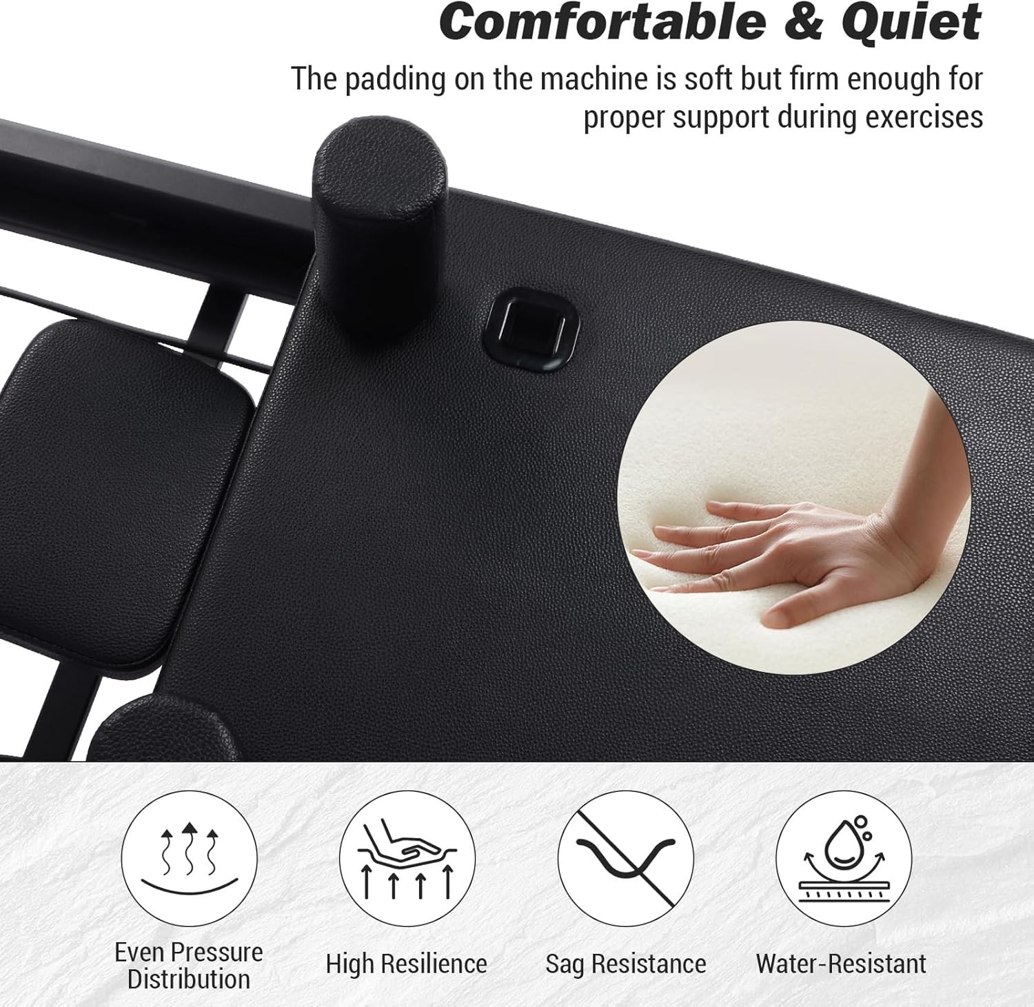 Pro Foldable Extra-Length Reformer Pilates Machine Equipment for Home Adjustable