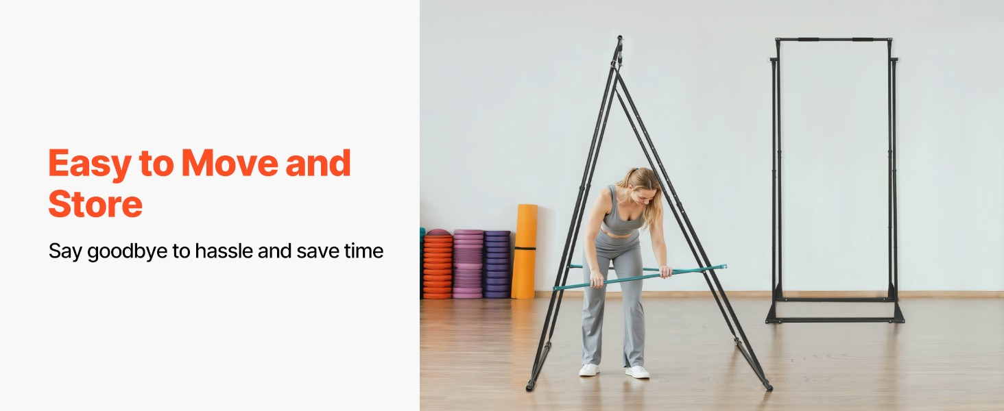 Yoga Stand Frame, 9.6 ft Aerial Silk Swing Stand, Max 551.2 lbs Load Capacity,