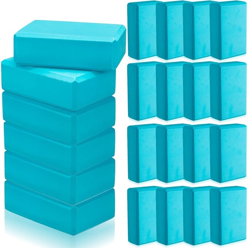20 Pack EVA Foam Yoga Blocks Non Slip High Density Bricks Flexibility Exercise