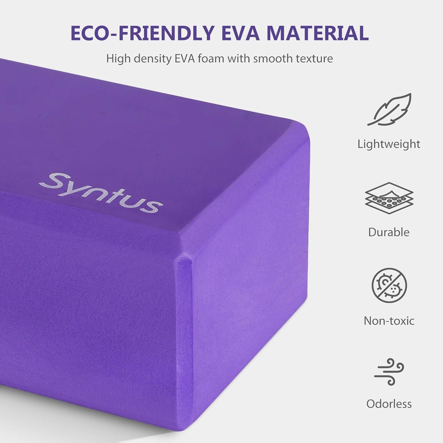Eco-Friendly Yoga Block and Strap Set: 2 Non-Slip Blocks for Ultimate Stretching