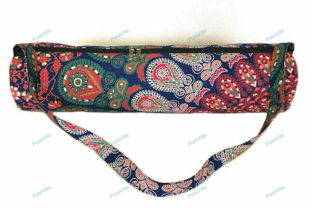 New Mandala Yoga Bag Hippie Gym Mat Carrier Bags With Shoulder Strap