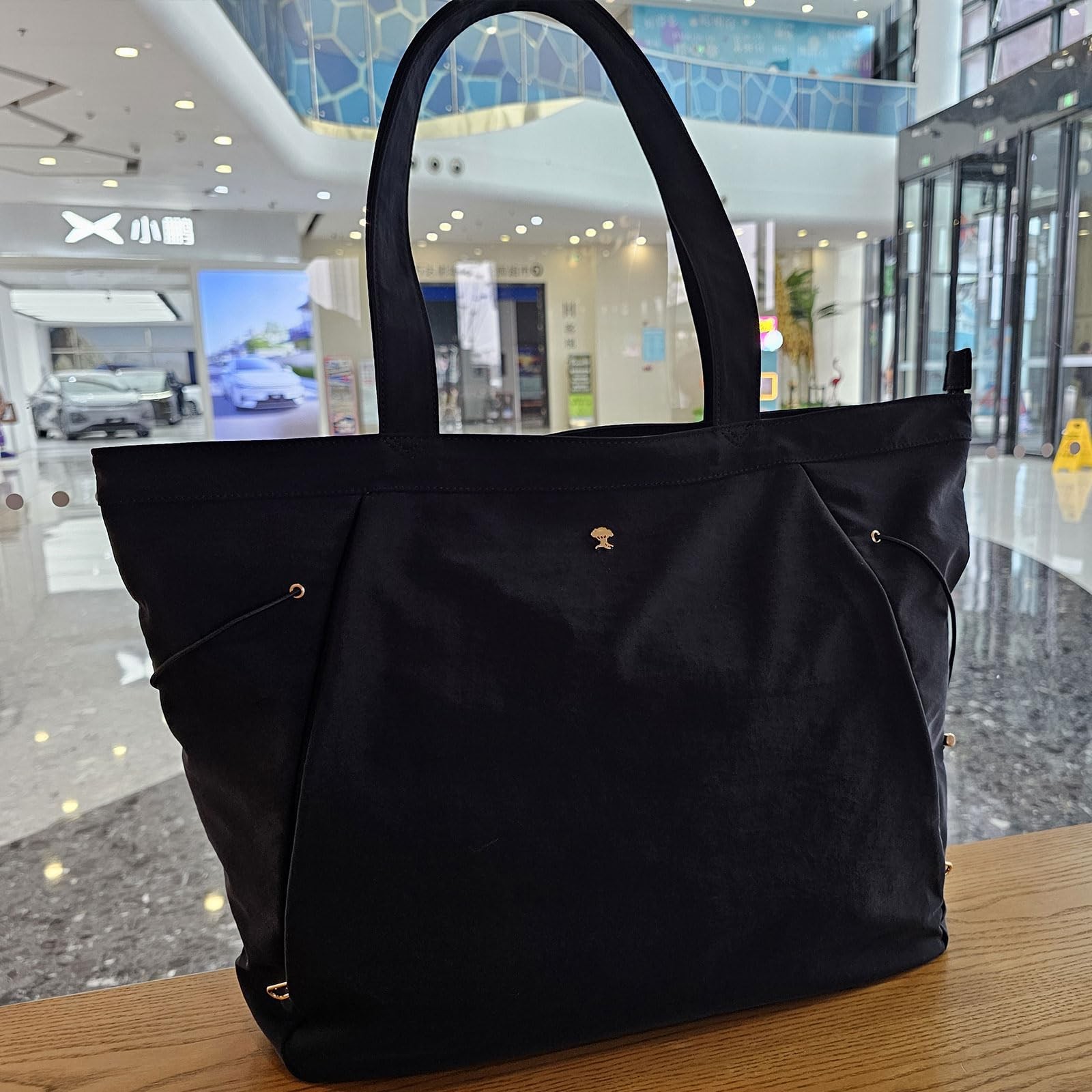 Womens Yoga Tote Bag Shoulder Drawstring Office Workout Travel Carryall Gym