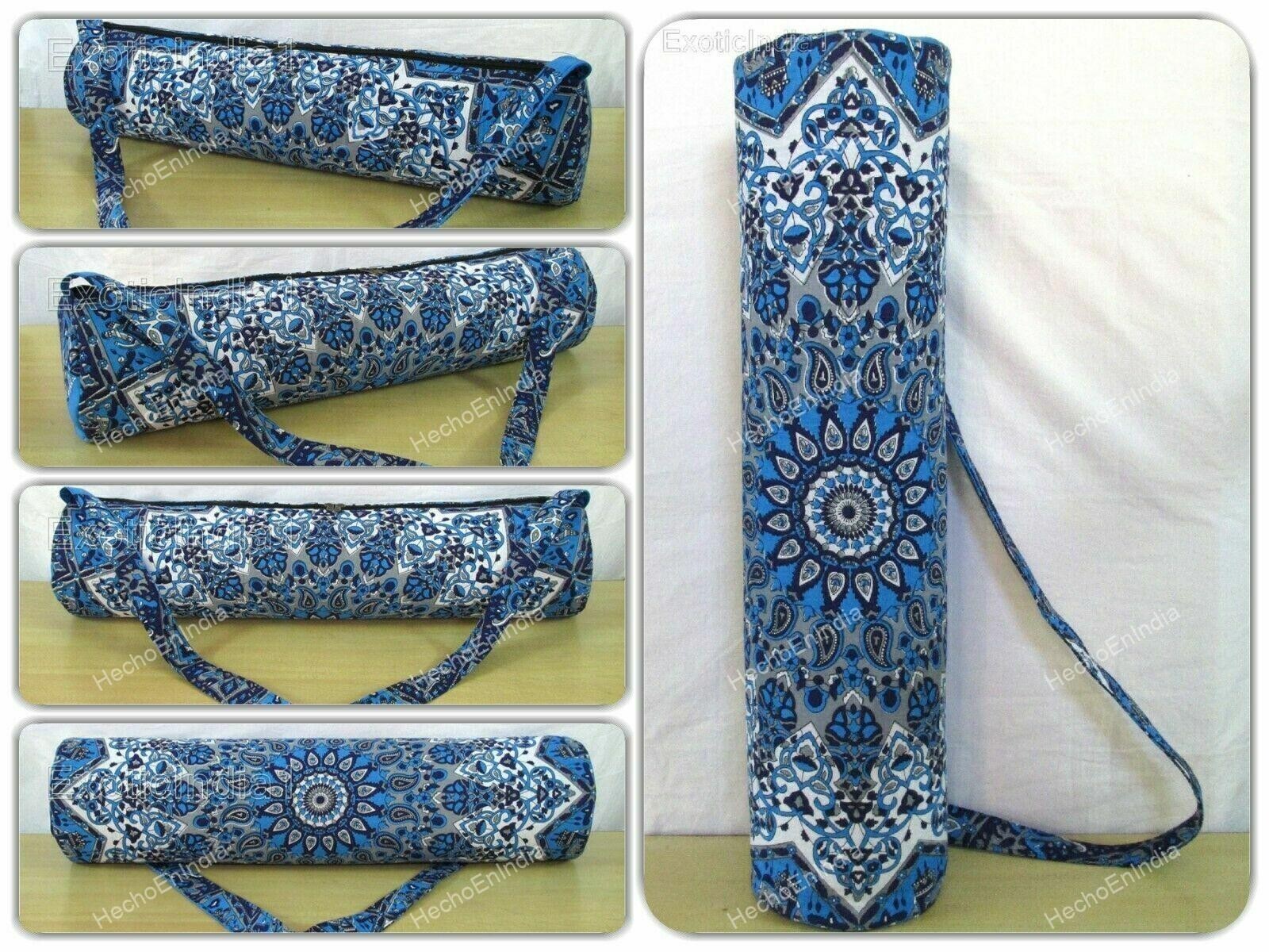 Indian Mandala Yoga Bag Beach Gym Mat Carrier Bags With Shoulder Strap