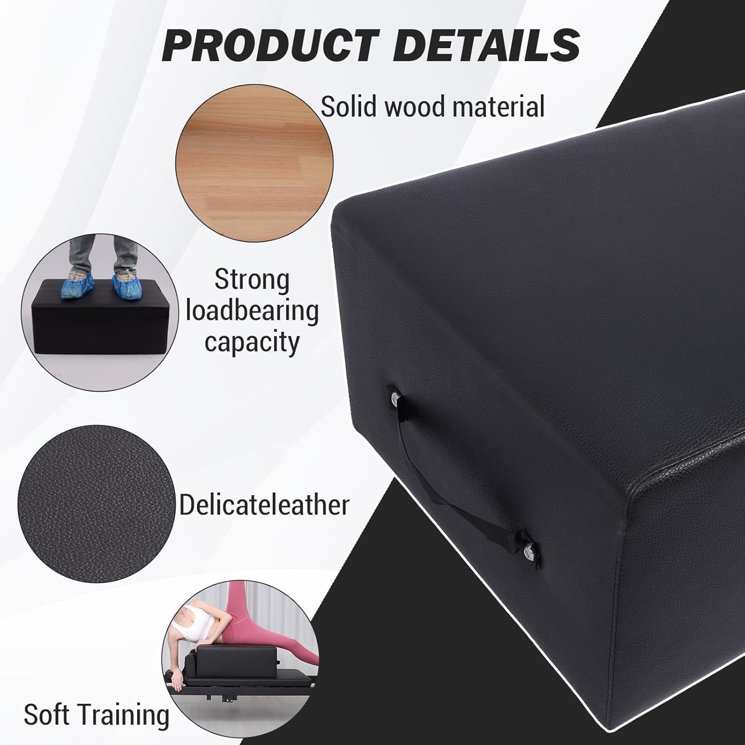 Pilates Reformer Box Pilates Accessory for Exercise Balance Training Fitness