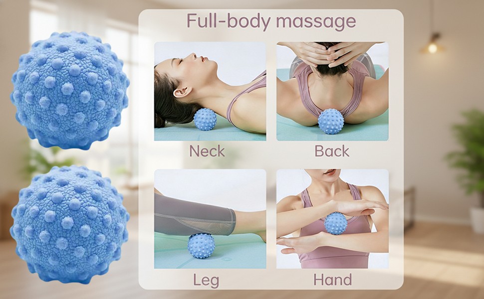 3 Pack Massage Ball Set – Massage Roller for Plantar Fasciitis,Lacrosse Ball