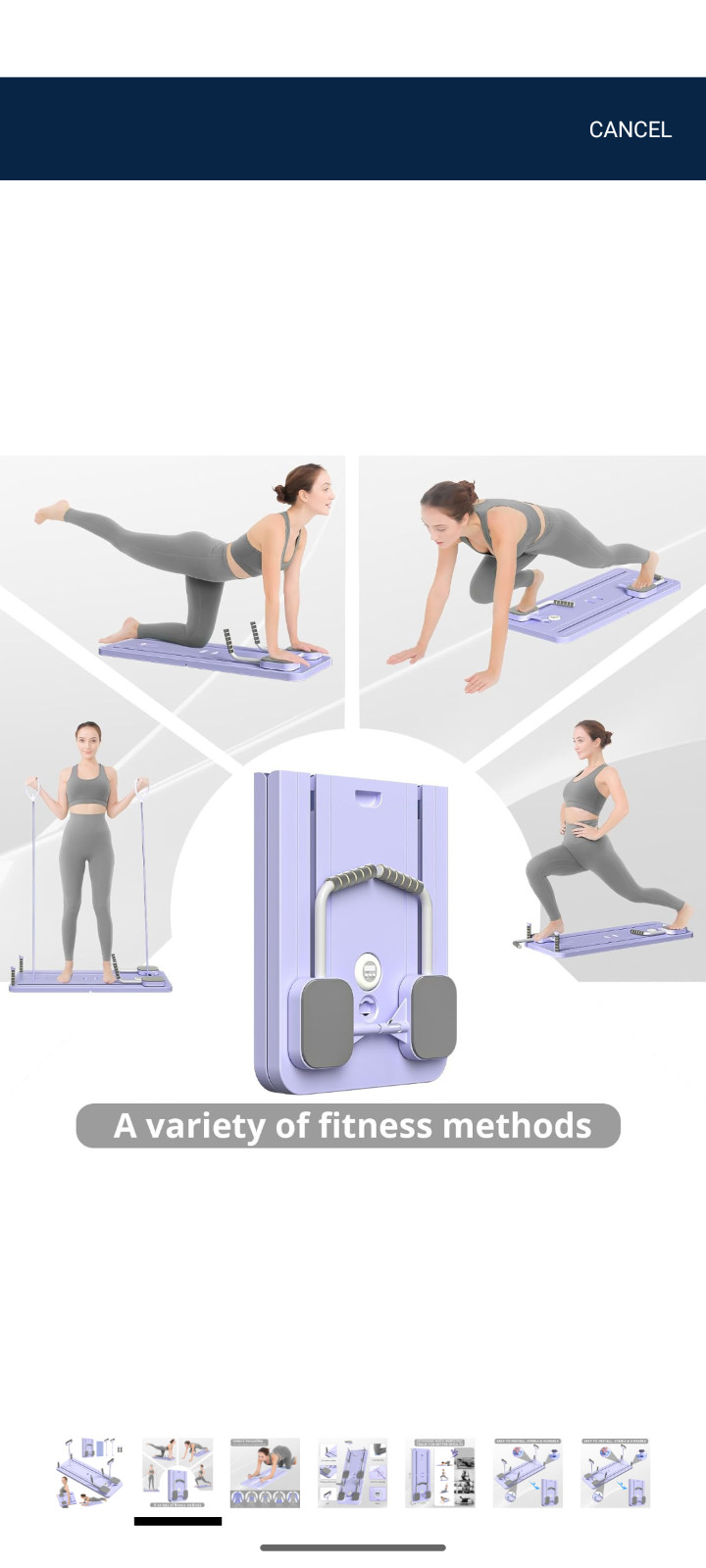 JANUA Pilates Board – 2024 Pilates Reformer Set, Multi-Purpose Foldable Pilates