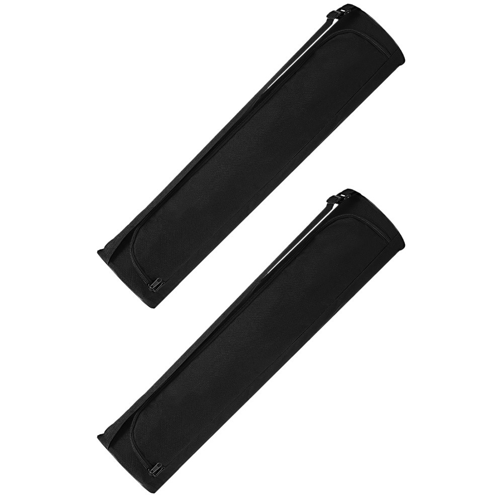 2Pcs Reusable Oxford Yoga Mat Carrier Bags with Adjustable Shoulder Strap
