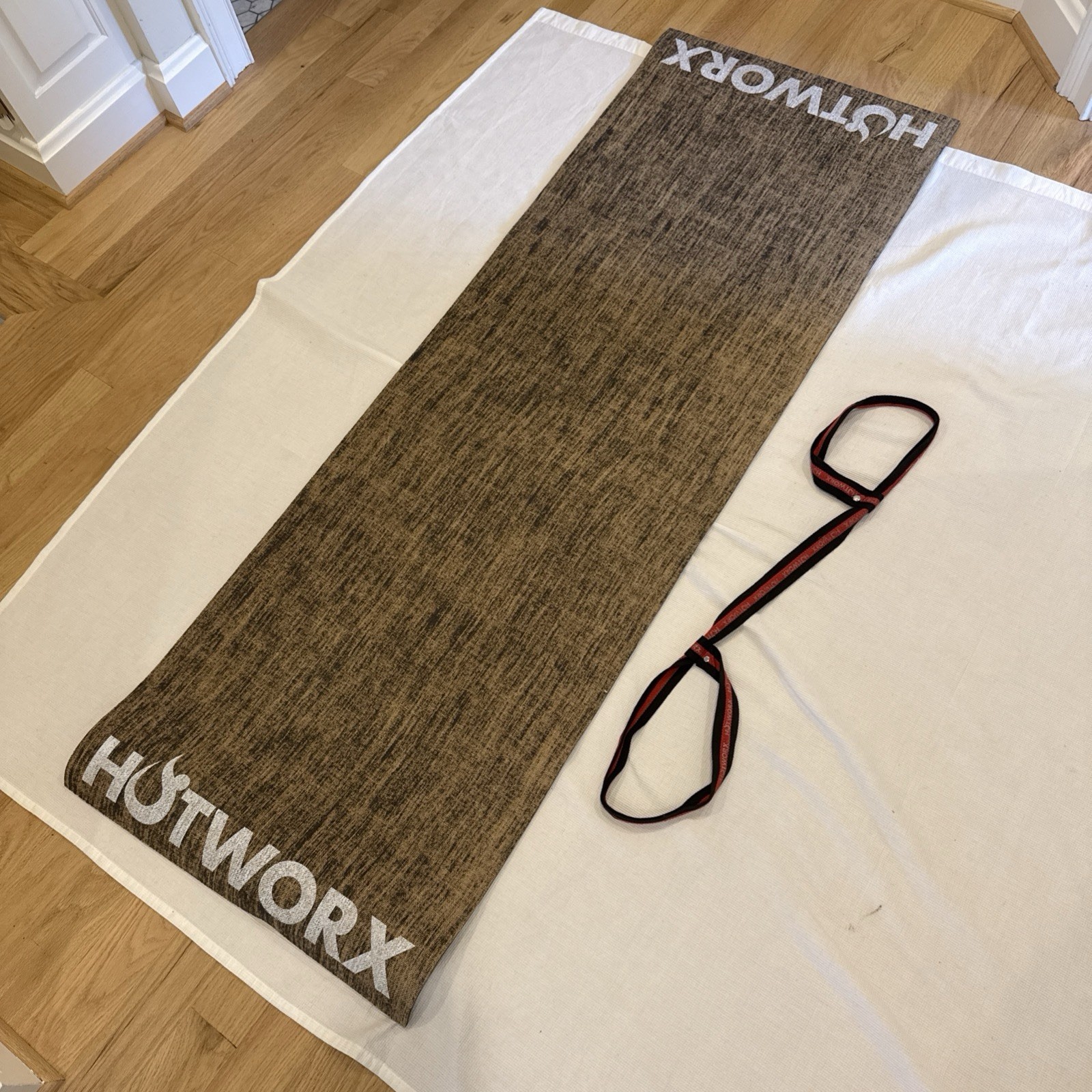 HOTWORX Exercise Yoga Mat 72&Prime; x 24&Prime; Non-Slip Textured Hemp Fiber Gym Workout