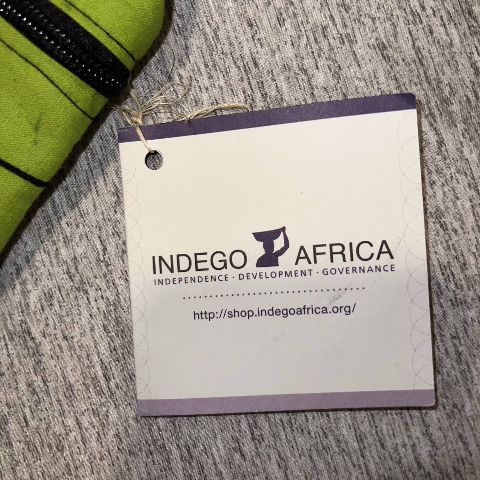 Handmade African Yoga Bag Dutch Wax Cloth Green Tropical Design Unisex NWT